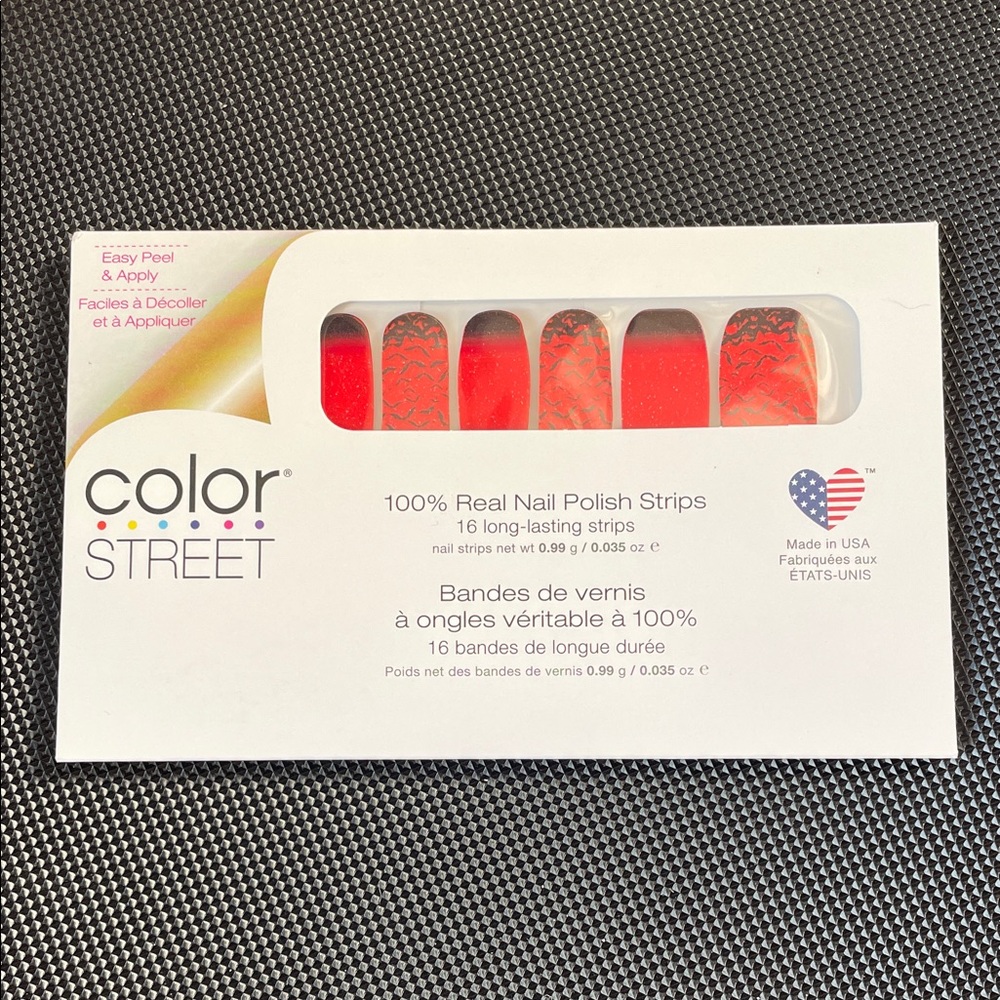 Color Street Vibrant Red Nail Strips